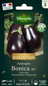 Aubergine Bonica HF1 - Graines d'Exception